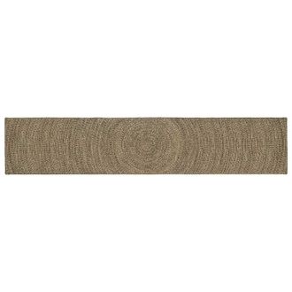 vidaXL Alfombras De &Aacute;rea Natural Y Negro 80 X 400 Cm Yute Vidaxl