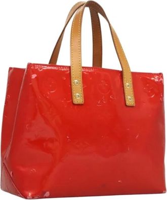 Louis Vuitton Tweedehands leren Louis Vuitton tassen - Dames - Vintage Handtas - Rood - ONE Size - Leer - Vintage