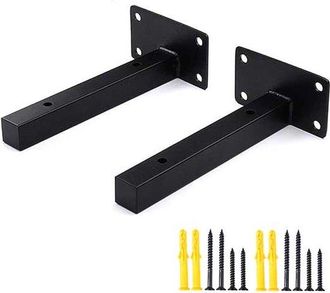 OEM 2 Soportes De Pared De Acero Inoxidable, Soportes De Estante Vintage, Estante De Pared, Zapatero, Librer&iacute;a