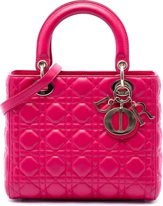 Dior Pre-owned Dior Medium Lambskin Cannage Lady Dior Ladies JMPNLMJ4JWQ0ZES2