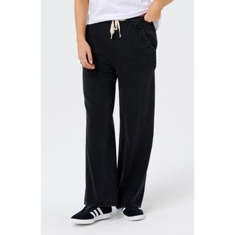 Rip Curl Classic Surf Wide Leg Pants in Black at Nordstrom, Size Xx-Large