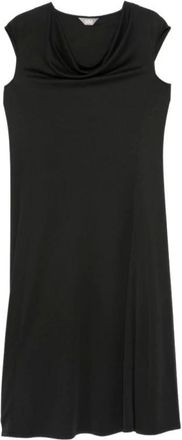 Max Mara Short Dresses, female, Black, Size: M Vetusta Cowl Neck Sleeveless Dress