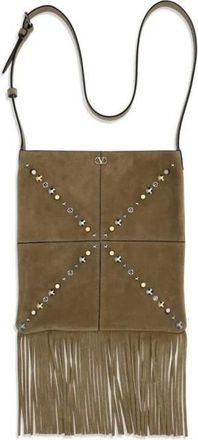 Valentino Garavani Nellc&ocirc;te Schoudertas - Heren - Schoudertassen - Beige - ONE Size - Leer - Tassen