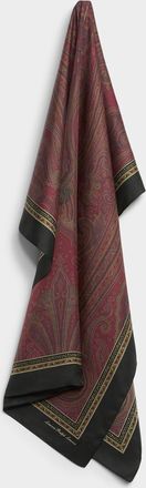 Lauren Ralph Lauren Womens Paisley adornments pure silk scarf