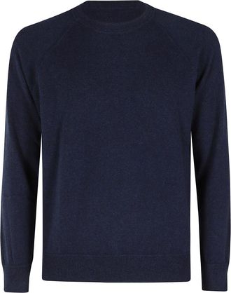 Gran Sasso Truien & Vesten, Heren, Blauw, XL, Round-neck Truien