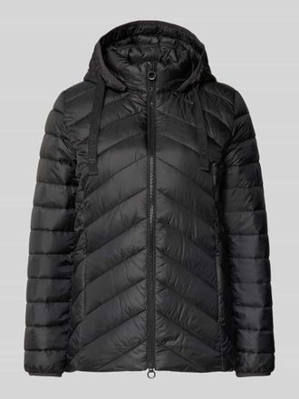 s.Oliver Red Label Shaped Fit Steppjacke mit Label Print in Black, Größe 32