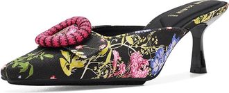 Anne Klein Cassia Womens Shoes Black Floral : 6.5 M, Synthetic