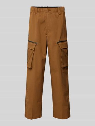 Under Armour Straight Leg Cargohose mit elastischem Bund Modell Unstoppable in Cognac, Gr&ouml;&szlig;e S