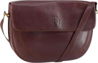 Cartier Pre-owned Cross Body Bags, female, Red, Size: ONE SIZE Pre-owned Leather Cross Body Bag