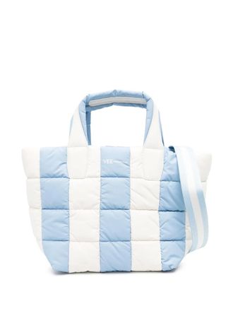 VeeCollective small Porter tote bag - women - Artificial Leather/Recycled Nylon - One Size - Blue
