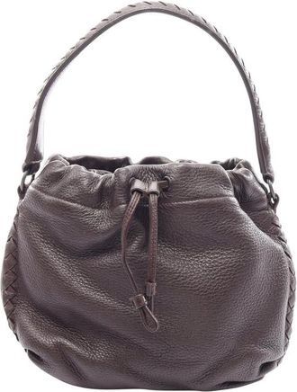 Bottega Veneta Pre-owned Bottega Veneta Intrecciato Trimmed Drawstring Handbag Ladies HLMUK3LNJMZWA2JC