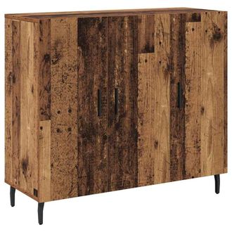 Berkfield Home Sideboard with Storage with Door Brown 90 x 34 x 80 cm Engineered wood