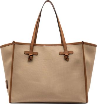 Gianni Chiarini Shopper met geknoopt detail - Beige