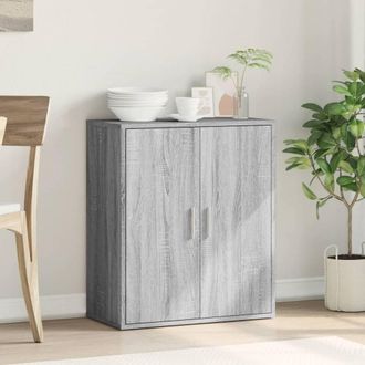 Berkfield Home Sideboard Grey Sonoma 79x38x80 cm Engineered Wood | Size: 79 x 38 x 80 cm