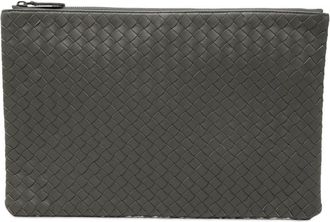 Bottega Veneta Pre-owned Bottega Veneta Nappa Intrecciato Zip Clutch Ladies WK6AFAQU1M6BW4A1