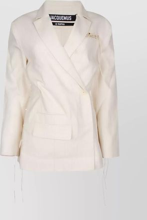 Jacquemus LE RAPHIA LA VESTE TIBAU BROD&eacute;E jacket
