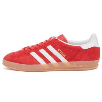 adidas Sneakers, male, Red, Size: 11 2/3 US Indoor Gazelle Scarlet White Gum