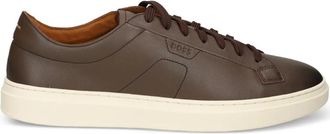 BOSS leather sneakers - Brown