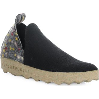 FLY London City Slip-On Sneaker in 005 Black Felt Dehor at Nordstrom Rack, Size 6-6.5Us / 37Eu