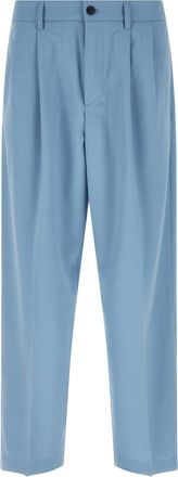 Department Five Blue Polyester Chino Mens Pants