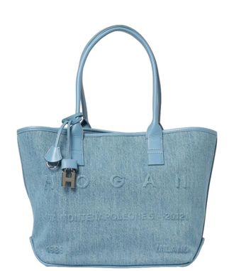 Hogan Address Small Fabric Shopping Bag