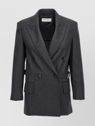 Max Mara latino double-breasted blazer belted waist