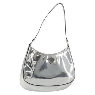 Prada Pre-owned Shoulder Bags, female, Gray, Size: ONE SIZE Pre-owned Vintage Shoulder Bag