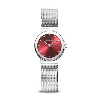 Bering Dameshorloge Classic 26 mm Armband Roestvrij Staal 10126-003 - Dames - Horloges - Grijs - ONE Size - Accessoires