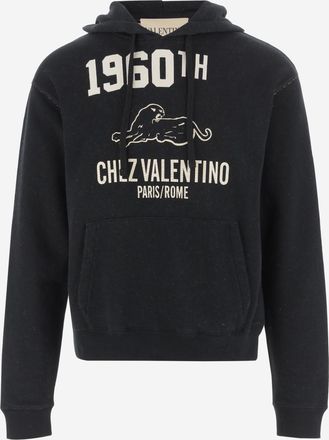 Valentino Garavani Black Sweatshirt With Logo