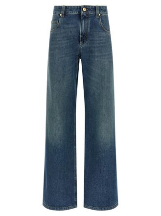 Brunello Cucinelli Blue Stonewashed denim jeans