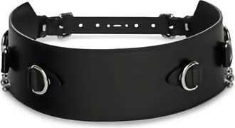 Isabel Marant Cintura in pelle con anelli a D - Nero