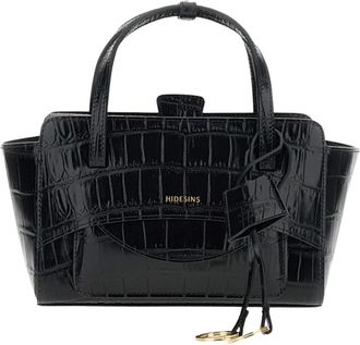 Hidesins Handbags - Dames - Handtassen - Zwart - ONE Size - Leer - Tassen