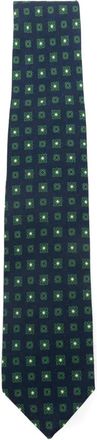 Barba geometric-pattern tie - Blue