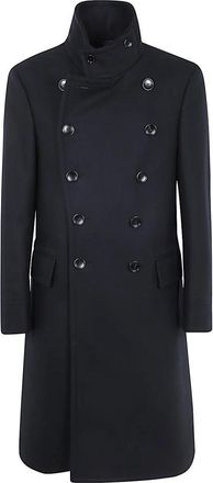 Tom Ford Lange Jas voor Stijlvolle Bovenkleding - Heren - Mantel - Zwart - L - Wol - Jassen