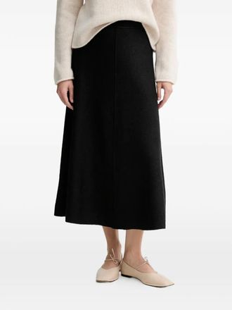 Marc O'Polo Flared midi-rok - Zwart
