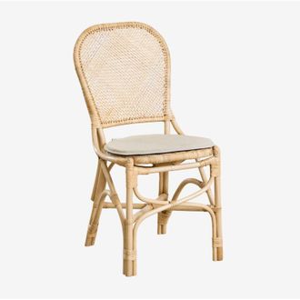 Sklum Sklum - Pack De 2 Sillas De Comedor En Rat&aacute;n Zariel