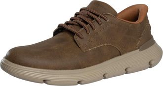 Skechers Instappers Garza Leren Sneakers, Grijs