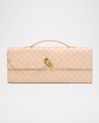 Bottega Veneta Long Andiamo Clutch Bag with Handle