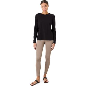Pact Organic Cotton Softspun Essential Crewneck Long Sleeve Tee in Black at Nordstrom, Size Xx-Large