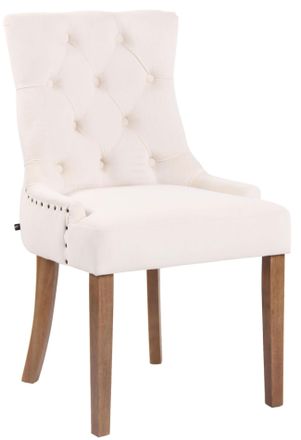 Clp Clp - Silla De Comedor Aberdeen En Terciopelo Crema Antiguo Claro