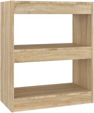 vidaXL Vidaxl - Estantería/divisor de espacios color roble Sonoma 60x30x72 cm