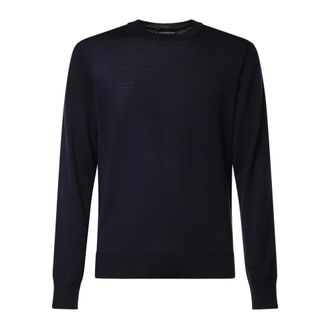 Emporio Armani Sweatshirts - Heren - Sweatshirts & Hoodies - Blauw - Maat: XL Wol