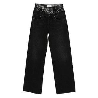 A Gold E Elson High-waisted Straight Jeans