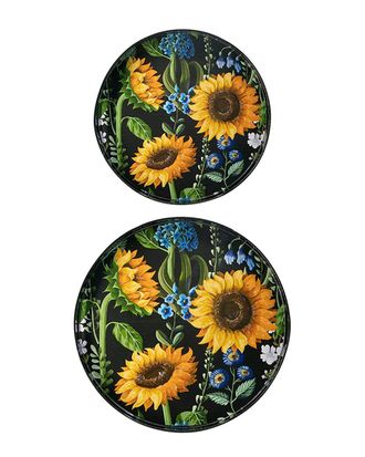 A&B Home Discontinued A&B Home Set Of 2 Decorative Trays
