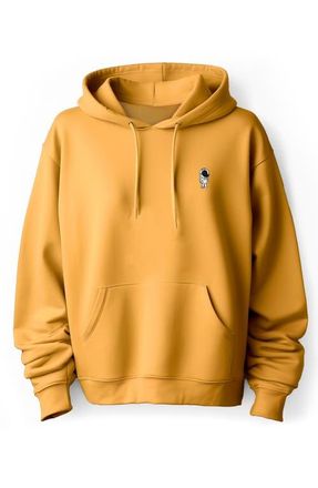 Dalix Astronaut Fleece Hoodie in Gold at Nordstrom, Size Xxx-Large