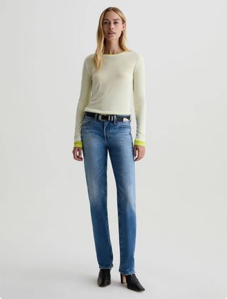 AG - Adriano Goldschmied Sandra Low Rise Straight Jean In 15 Years Regal