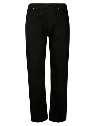 Stone Island Straight-Leg Black Jeans with Classic Five-Pocket Design