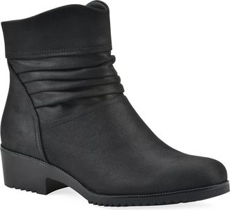 White Mountain Durbon Scrunch Boot - Wide Width in Black/Fabric at Nordstrom Rack, Size 7
