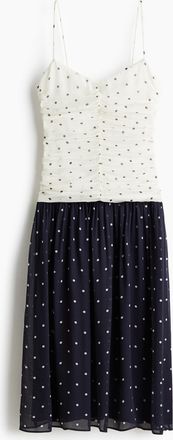 H&M Trägerkleid mit Raffung - Schwarz