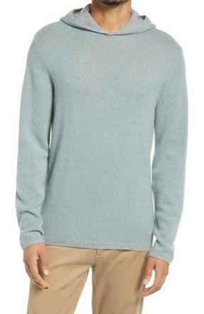 Vince Cashmere Sweater Hoodie in Sagebrush/H Grey at Nordstrom Rack, Size X-Large